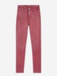 THE KOOPLES Faux Leather Skinny Jeans, Red