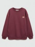 Mango Kids' Comun Sweatshirt, Dark Red