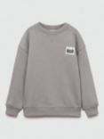 Mango Kids' Surf Print Sweatshirt, Grey