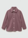 Mango Kids' Plencia Regular Fit Cotton Shirt, Dark Red