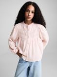 Mango Kids' Chiara Cotton Blouse, Pink