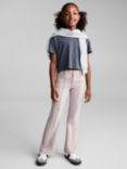 Mango Kids' Surf Denim Trousers, Pastel Purple