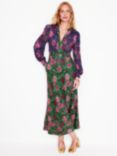 Boden Ivy Floral Smocked Midi Dress, Multi