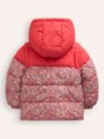 Mini Boden Kids' 2-in-1 Padded Coat and Gilet, Rose/ Pink Floral