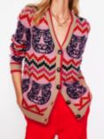 Boden Fair Isle Boyfriend Cardigan, Multi