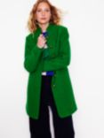 Boden Hamilton Textured Military Wool Blend Coat, Highland Green