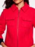 Boden Zip Through Wool Blend Jacket, Scarlett