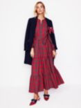 Boden Alba Tartan Shirt Dress, Red/Multi