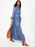 Boden Alba Denim Maxi Dress, Light Vintage Denim