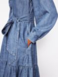 Boden Alba Denim Maxi Dress, Light Vintage Denim