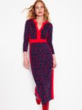 Boden Catherine Ponte Dress, Rouge/Navy