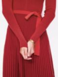 Boden Lola Knitted Midi Dress, Rouge/Cherry