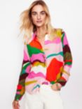 Boden Sienna Abstract Silk Shirt, Multi