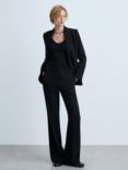 Mango Iguana Suit Blazer, Black