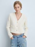 Mango Yols Cardigan Jacket, Ivory