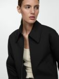 Mango You Zip Jacket, Black