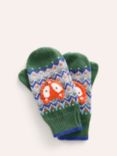 Mini Boden Kids' Fair Isle Mittens, Fox