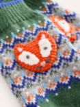 Mini Boden Kids' Fair Isle Mittens, Fox