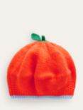 Mini Boden Kids' Novelty Pumpkin Beret, Orange Pumpkin