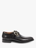 Jones Bootmaker Aidan Leather Monk Shoes, Black