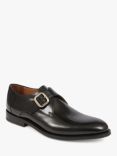 Jones Bootmaker Aidan Leather Monk Shoes, Black