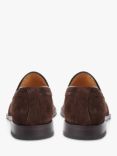 Jones Bootmaker Cannon Street Suede Loafers, Dark Brown