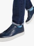 Jones Bootmaker Simon Leather Trainers, Navy