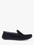 Jones Bootmaker Zain Suede Faux Fur Lined Slippers, Navy