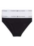 Tommy Hilfiger Kids' Original Bikini Briefs, Pack of 2, Black/White