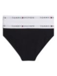 Tommy Hilfiger Kids' Original Bikini Briefs, Pack of 2, Black/White