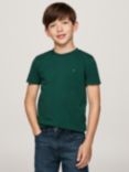 Tommy Hilfiger Kids' Essential Cotton T-Shirt, Ornamental Green