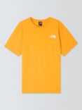 The North Face Redbox Logo Short Sleeve T-Shirt, Gold Black