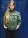 The Little Tailor Kids' Snowflake Cotton Jumper