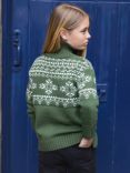 The Little Tailor Kids' Snowflake Cotton Jumper