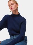 Whistles Textured Detail Jumper, Navy