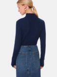 Whistles Textured Detail Jumper, Navy