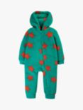 Frugi Baby Cosy Teddy Fleece Star Print Snuggle Suit, Bonfire Stars