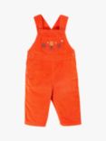 Frugi Baby Durgan Organic Cotton Corduroy Dungarees, Bonfire