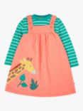 Frugi Baby Paige Pinafore Dress & Top, Cantalpeiguanabreton