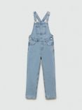 Mango Kids' Amara Dungarees, Open Blue