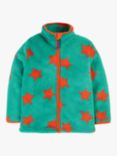 Frugi Kids' Star Zipped Fleece Jacket, Multi