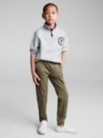 Mango Kids' Kenia Elasticated Drawstring Cargo Trousers