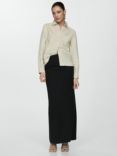 Mango Karibi-a Tailored Straight Skirt, Black