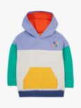 Frugi Kids' Organic Cotton Colour Block Hoodie, Multi