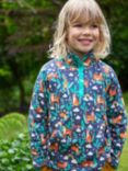 Frugi Kids' Snuggle Organic Cotton Fleece Jumper, Roarsome!