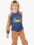 Frugi Kids' Jamie Jim Jams Organic Cotton Pyjama Set, Multi