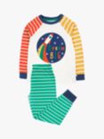 Frugi Kids' Kernow Organic Cotton Pyjama Set, Hotchpotch/Dream