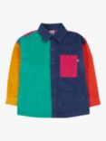 Frugi Kids' Ari Organic Cotton Corduroy Shirt, Hotchpotch