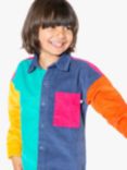 Frugi Kids' Ari Organic Cotton Corduroy Shirt, Hotchpotch