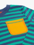 Frigi Kids' Piran Pocket Stripe Top, Iguana